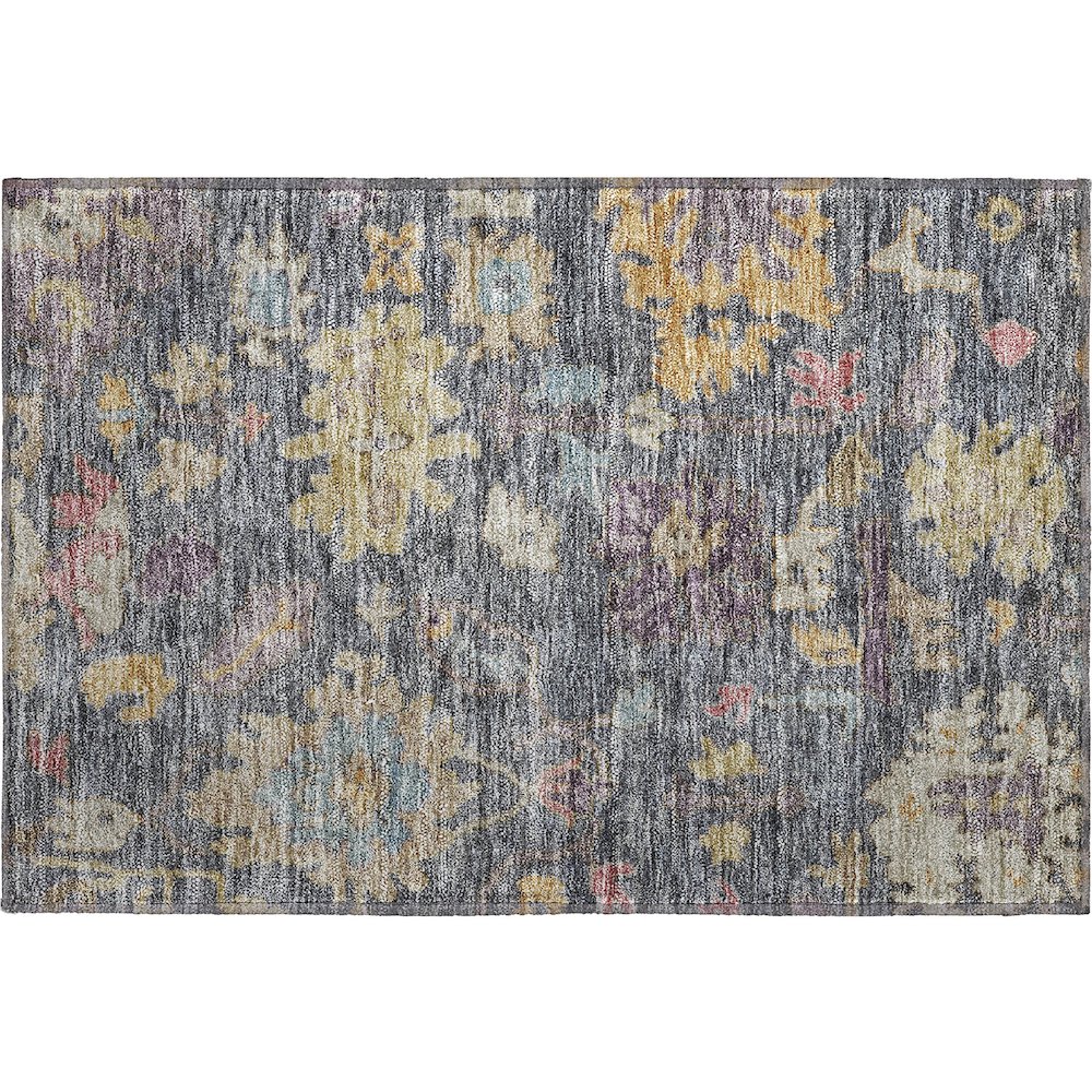 Premium Machine Washable Mayfield AMF1108 Blue 1'8" x 2'6" Rug. Picture 1