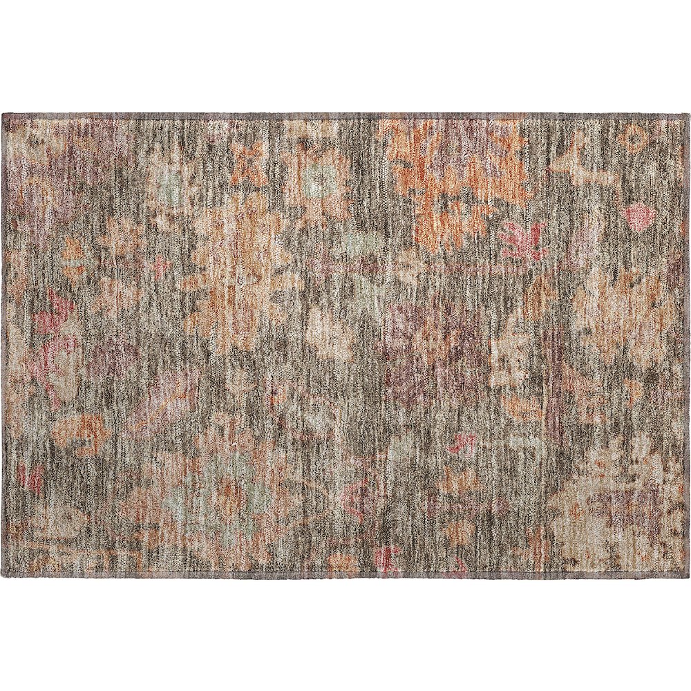 Premium Machine Washable Mayfield AMF1108 Brown 1'8" x 2'6" Rug. Picture 1