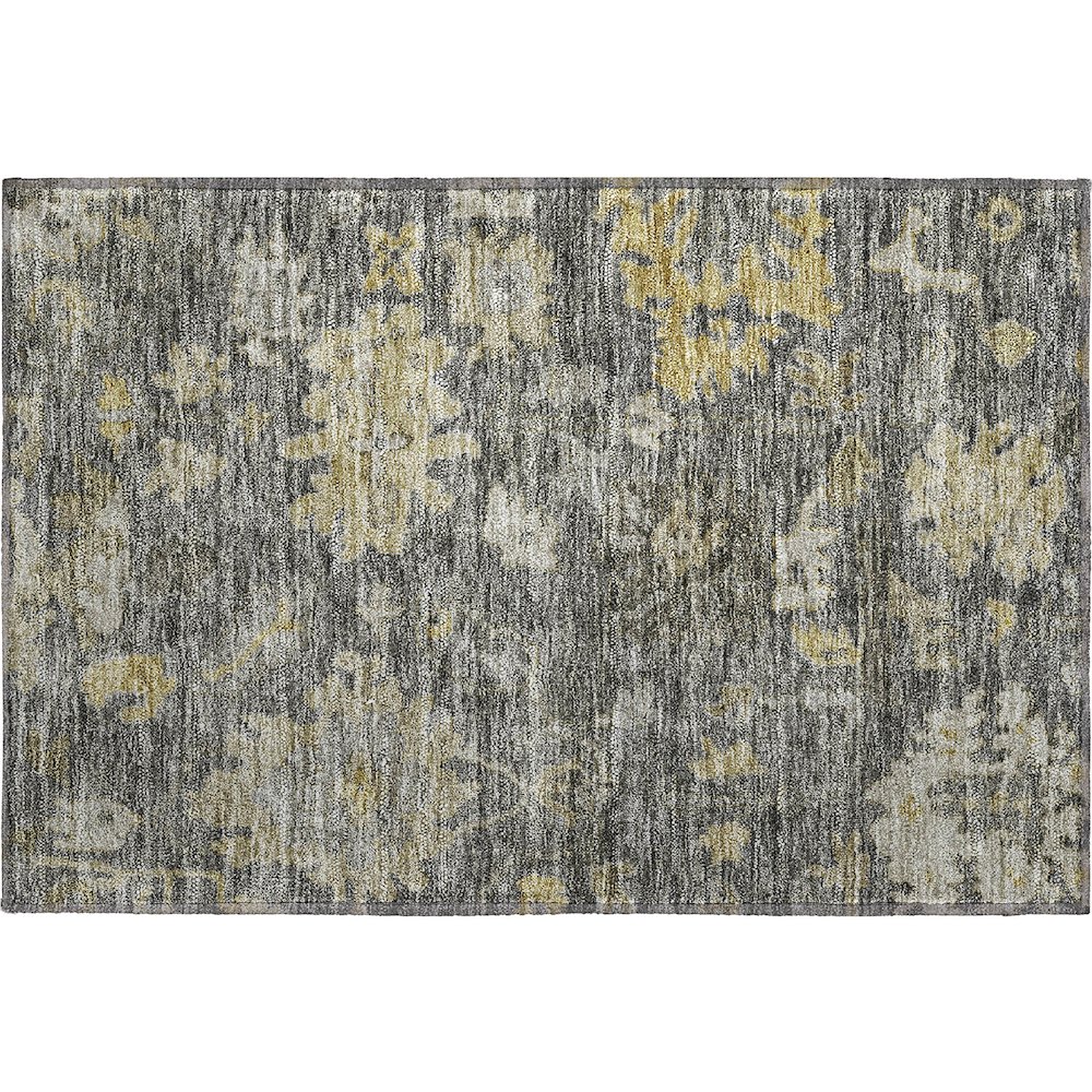 Premium Machine Washable Mayfield AMF1108 Gray 1'8" x 2'6" Rug. Picture 1