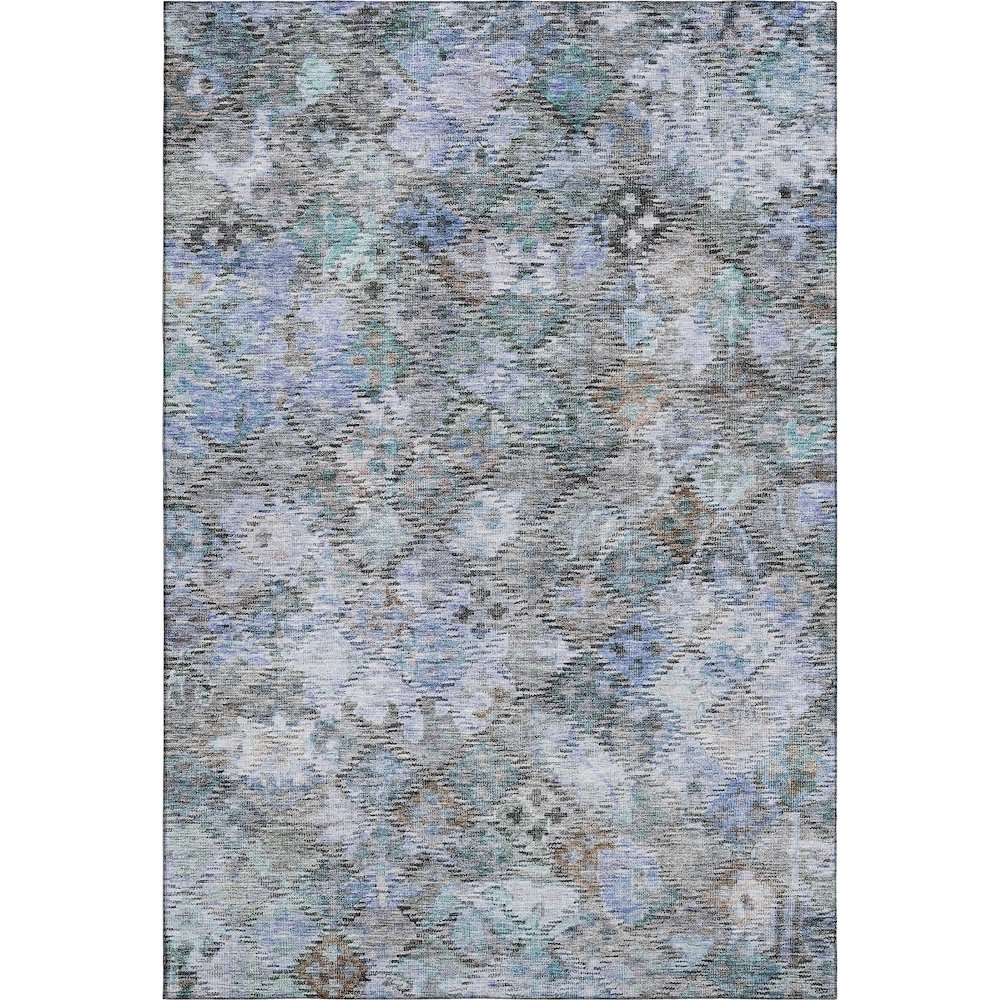 Premium Machine Washable Mayfield AMF1109 Blue 2'6" x 3'10" Rug. Picture 1