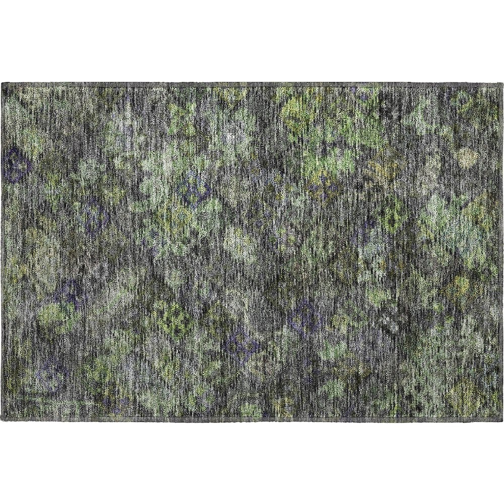 Premium Machine Washable Mayfield AMF1109 Green 1'8" x 2'6" Rug. Picture 1