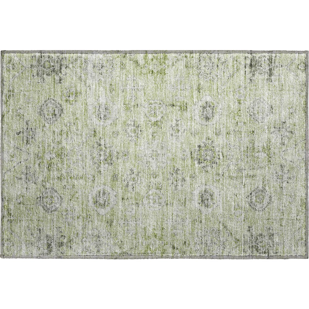 Premium Machine Washable Mayfield AMF1110 Aloe 1'8" x 2'6" Rug. Picture 1