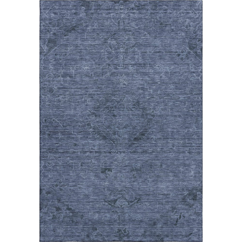 Premium Machine Washable Mayfield AMF1111 Navy 2'6" x 3'10" Rug. Picture 1