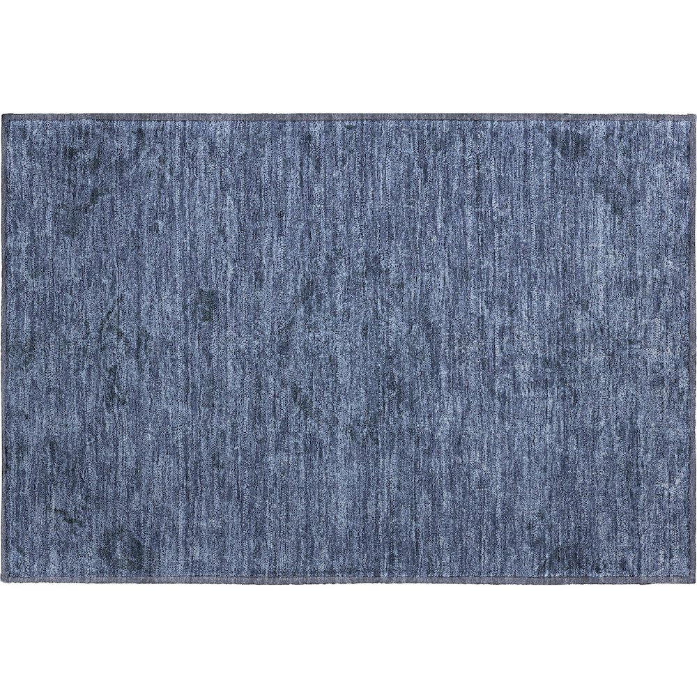 Premium Machine Washable Mayfield AMF1111 Navy 1'8" x 2'6" Rug. Picture 1