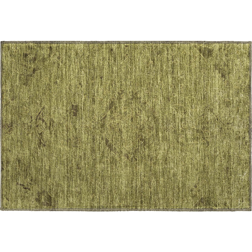 Premium Machine Washable Mayfield AMF1111 Olive 1'8" x 2'6" Rug. Picture 1
