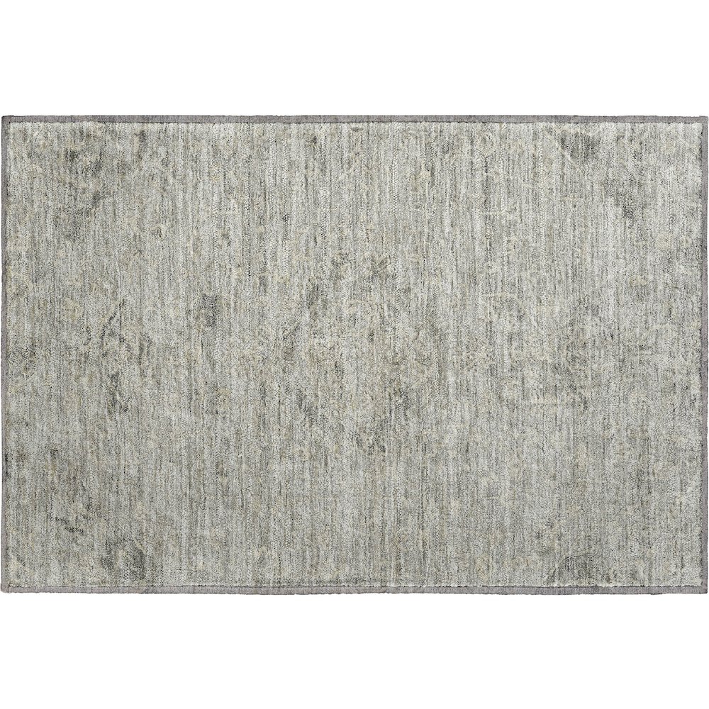 Premium Machine Washable Mayfield AMF1111 Pewter 1'8" x 2'6" Rug. Picture 1