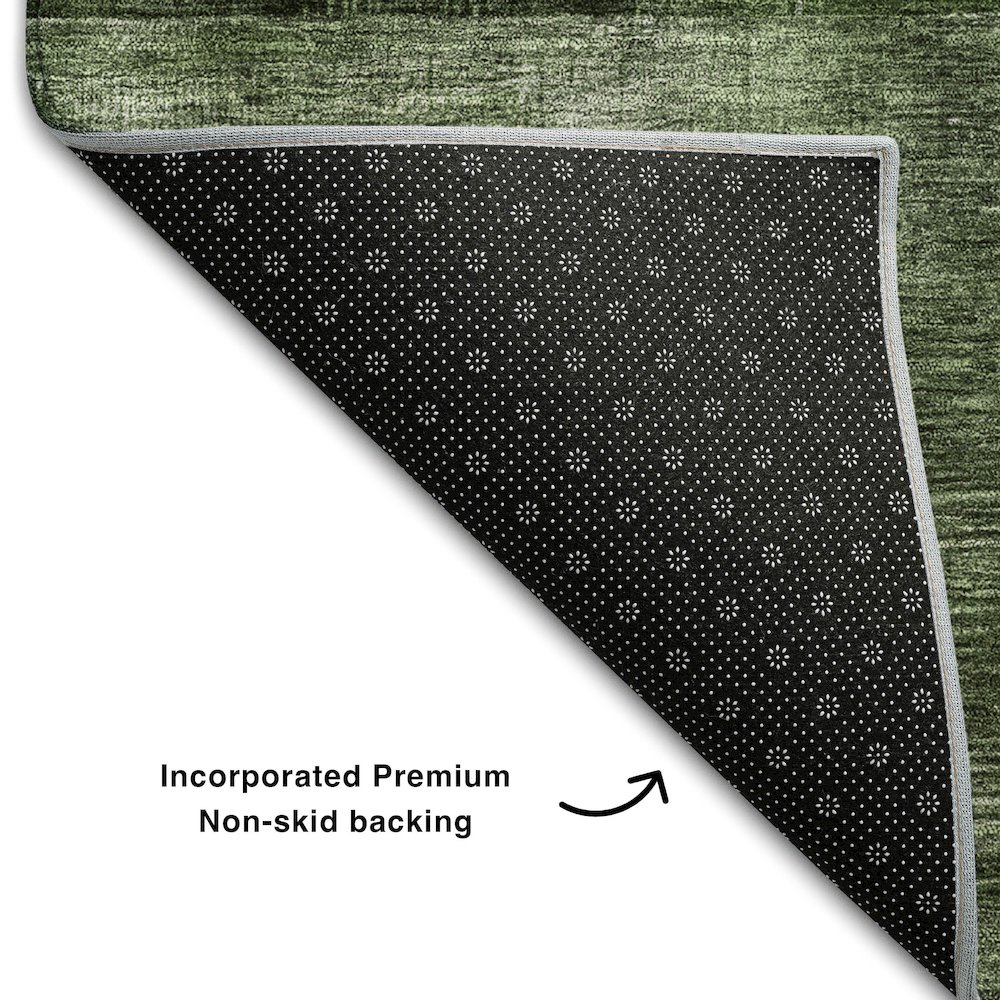 Premium Machine Washable Mayfield AMF1114 Fern 1'8" x 2'6" Rug. Picture 2
