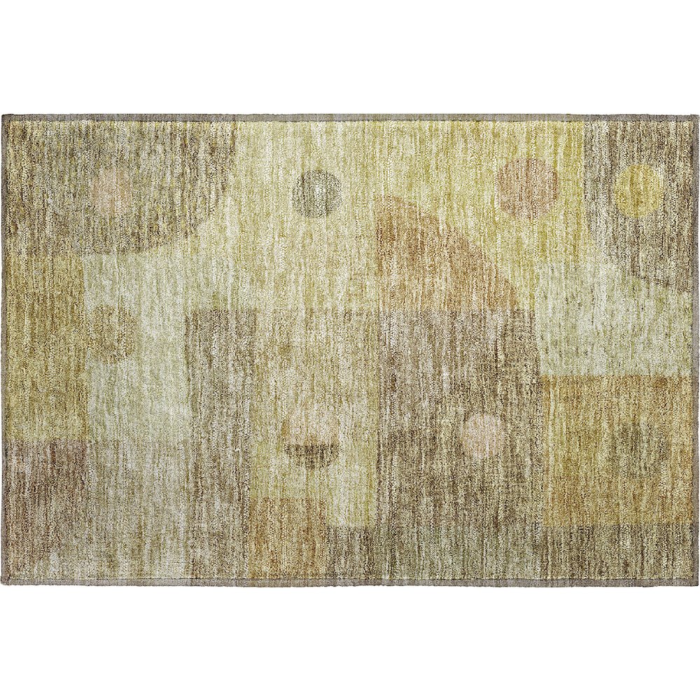 Premium Machine Washable Mayfield AMF1117 Beige 1'8" x 2'6" Rug. Picture 1