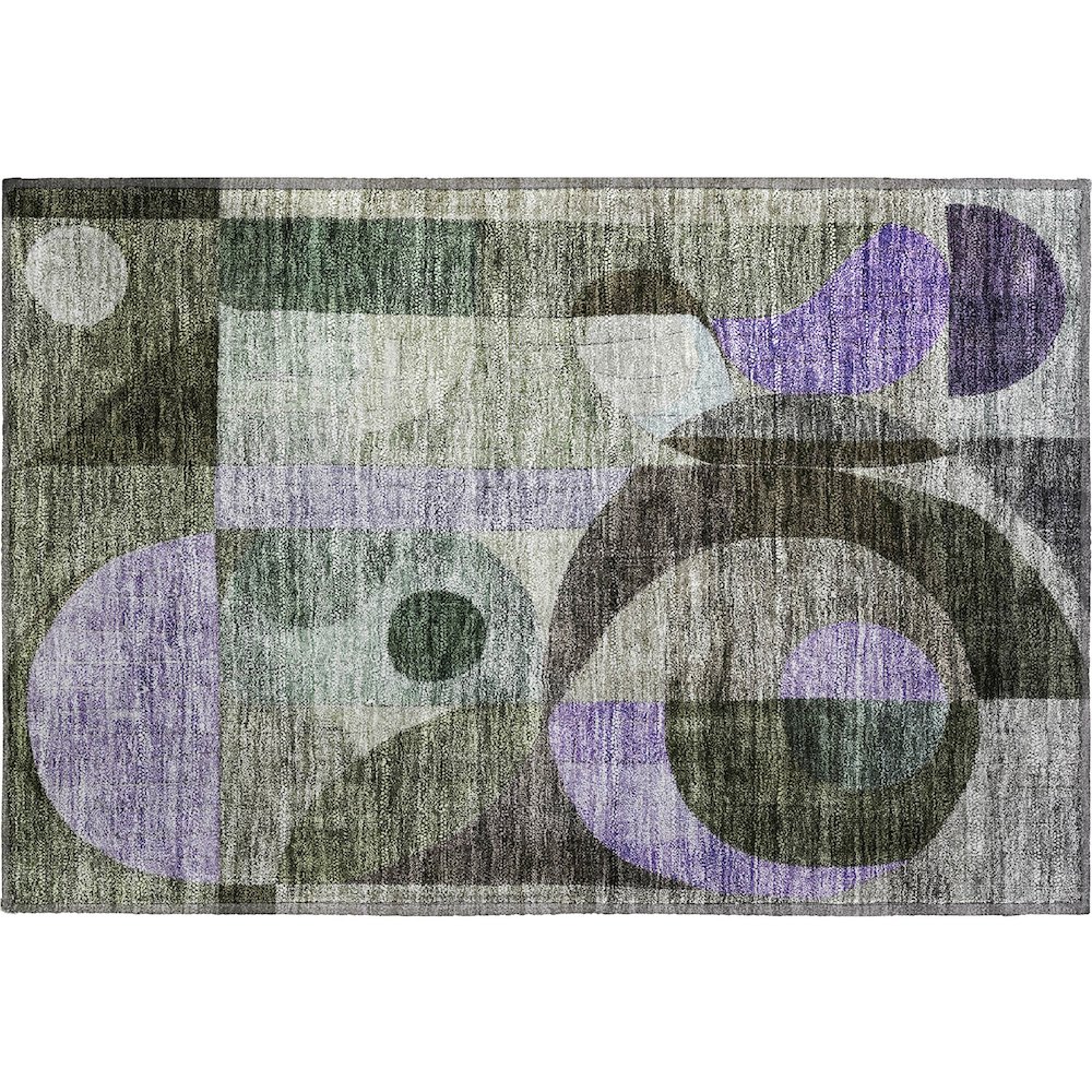 Premium Machine Washable Mayfield AMF1117 Olive 1'8" x 2'6" Rug. Picture 1