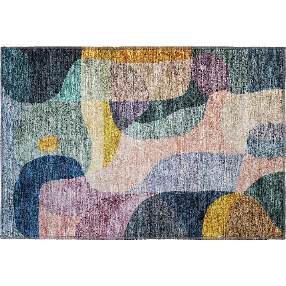 Premium Machine Washable Mayfield AMF1119 Green 1'8" x 2'6" Rug. Picture 1