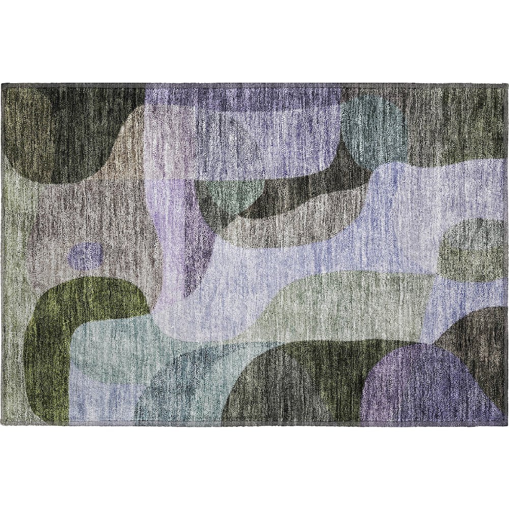 Premium Machine Washable Mayfield AMF1119 Olive 1'8" x 2'6" Rug. Picture 1