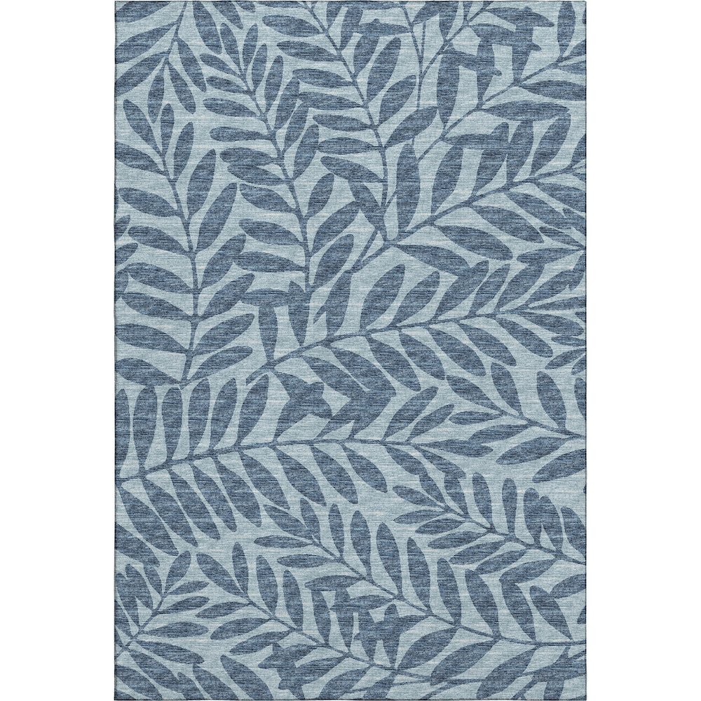 Premium Machine Washable Mayfield  Blue 2'6" x 3'10" Rug. Picture 1
