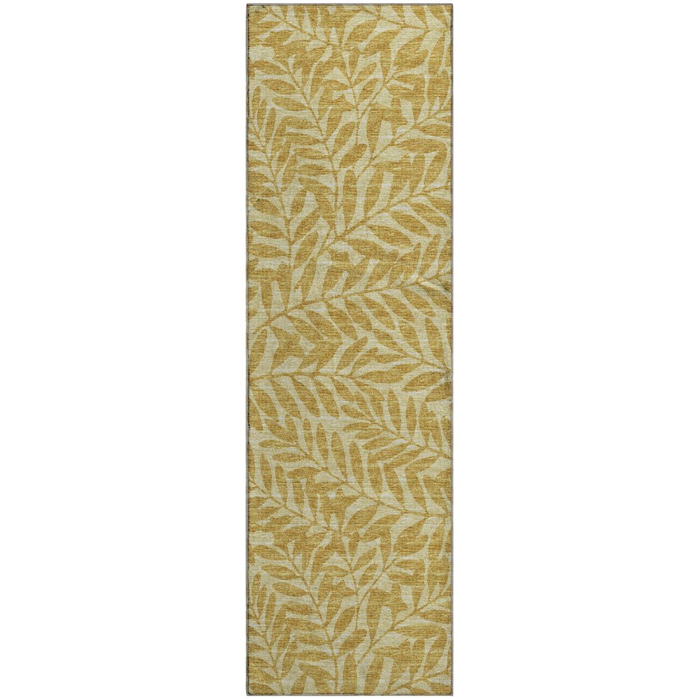 Premium Machine Washable Mayfield  Gilded 2'3" x 7'6" Runner Rug. Picture 1