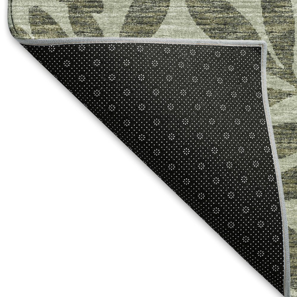 Premium Machine Washable Mayfield  Green 1'8" x 2'6" Rug. Picture 2
