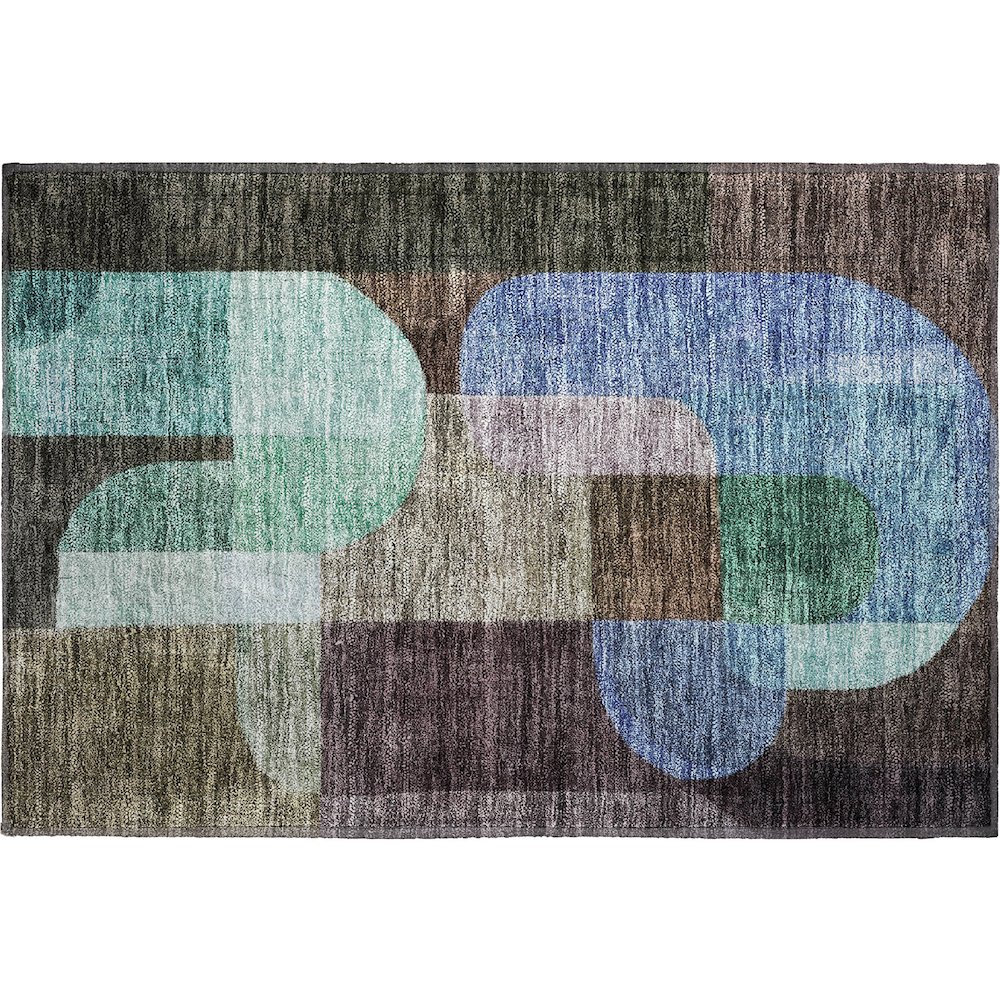 Premium Machine Washable Mayfield AMF1122 Brown 1'8" x 2'6" Rug. Picture 1