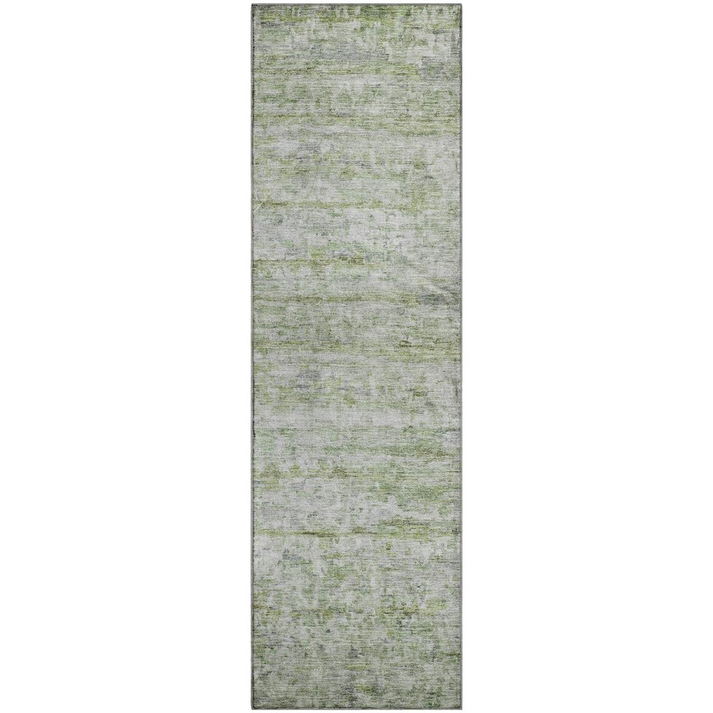 Premium Machine Washable Mayfield AMF1127 Aloe 2'3" x 7'6" Runner Rug. Picture 1