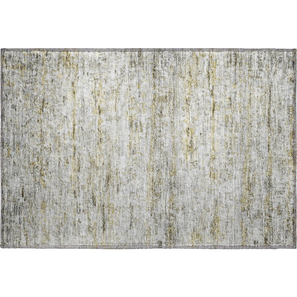 Premium Machine Washable Mayfield AMF1127 Taupe 1'8" x 2'6" Rug. Picture 1