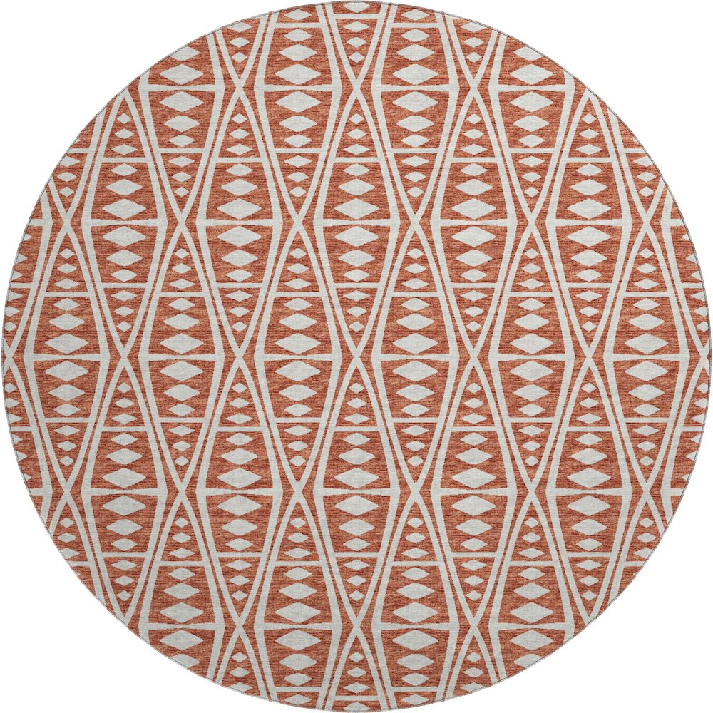 Premium Machine Washable Mayfield  Canyon 8' x 8' Round Rug. Picture 1