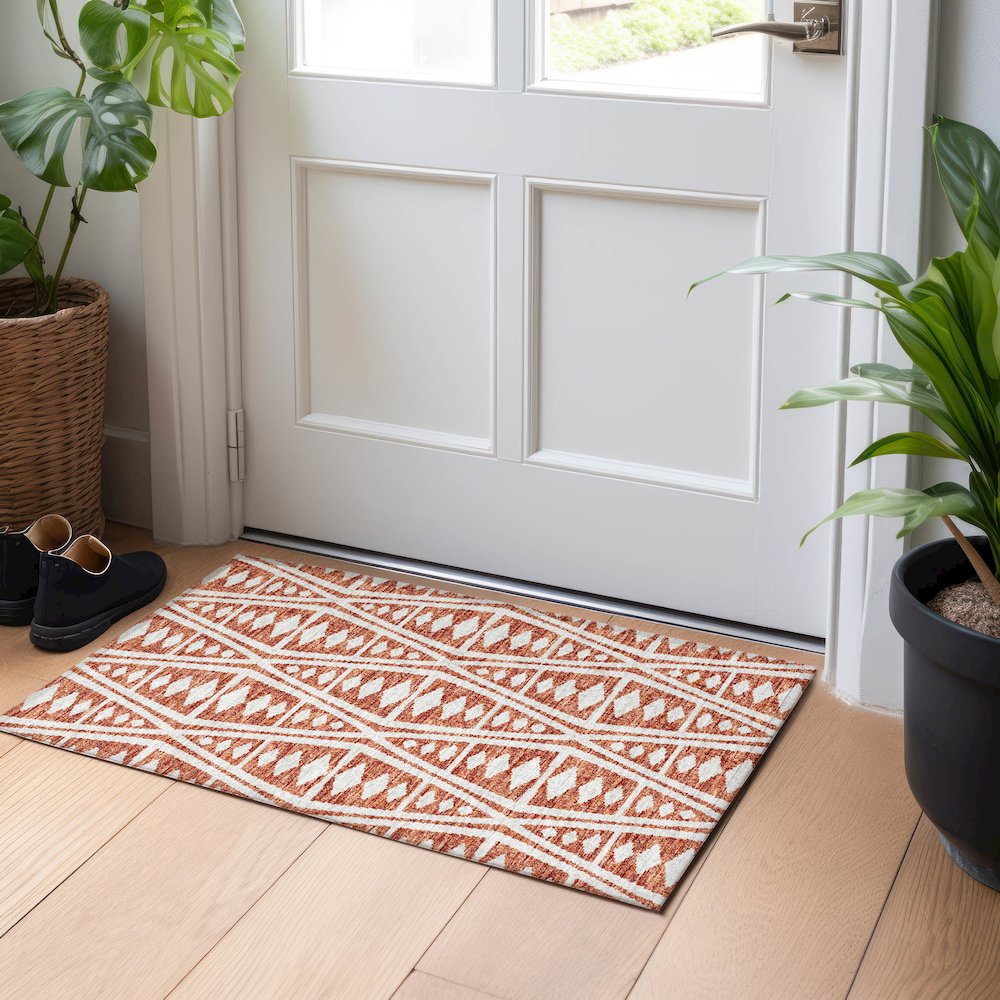 Premium Machine Washable Mayfield  Canyon 1'8" x 2'6" Rug. Picture 5