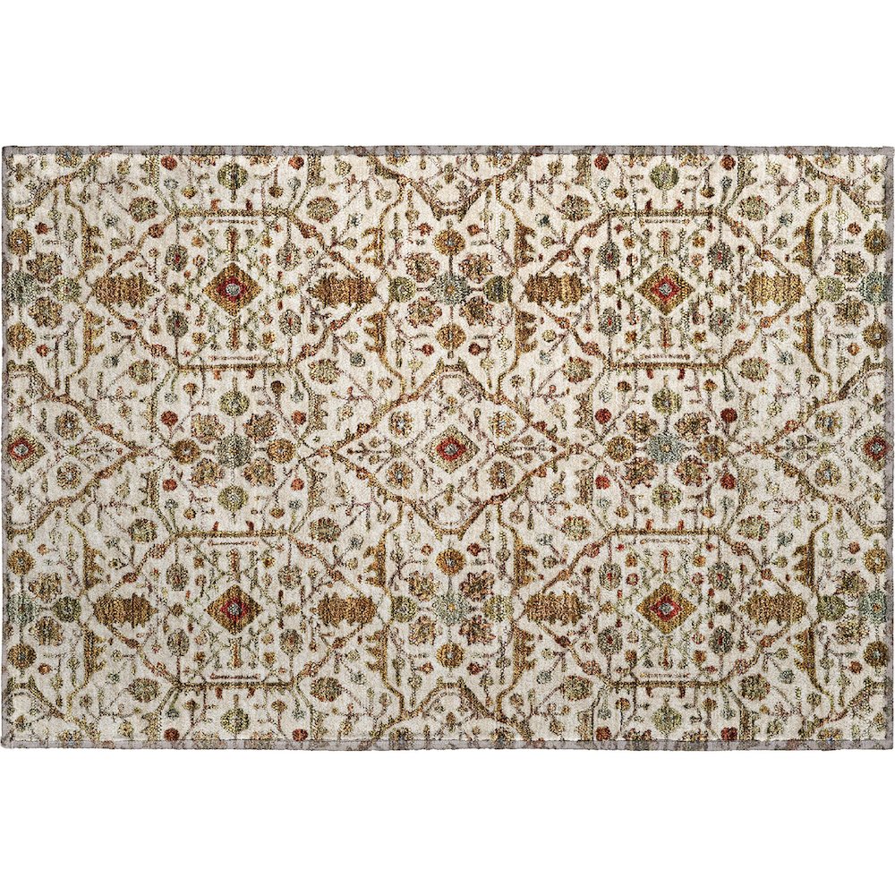 Premium Machine Washable Mayfield AMF1130 Ivory 1'8" x 2'6" Rug. Picture 1