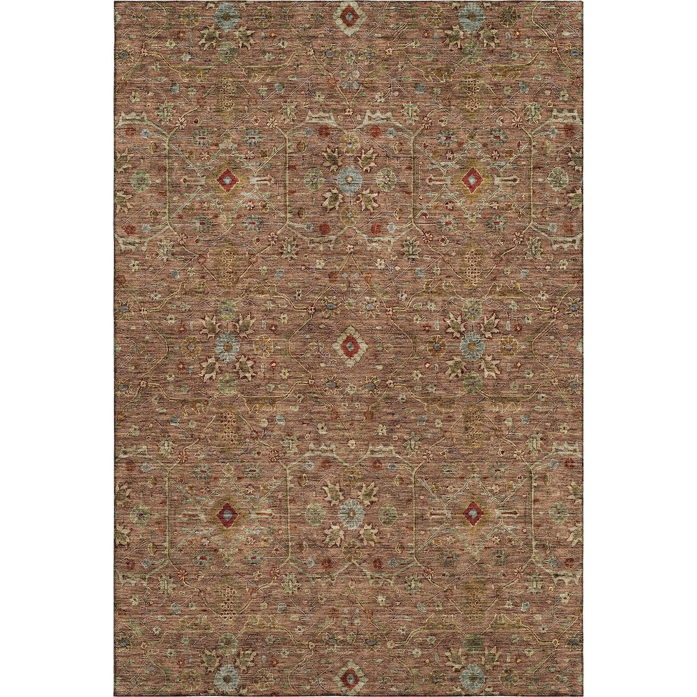 Premium Machine Washable Mayfield AMF1130 Paprika 2'6" x 3'10" Rug. Picture 1