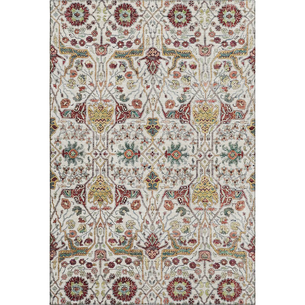 Premium Machine Washable Mayfield AMF1132 Ivory 2'6" x 3'10" Rug. Picture 1