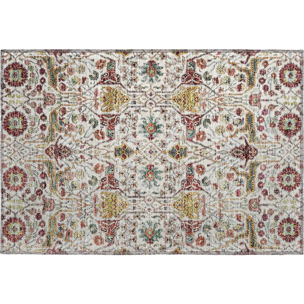 Premium Machine Washable Mayfield AMF1132 Ivory 1'8" x 2'6" Rug. Picture 1