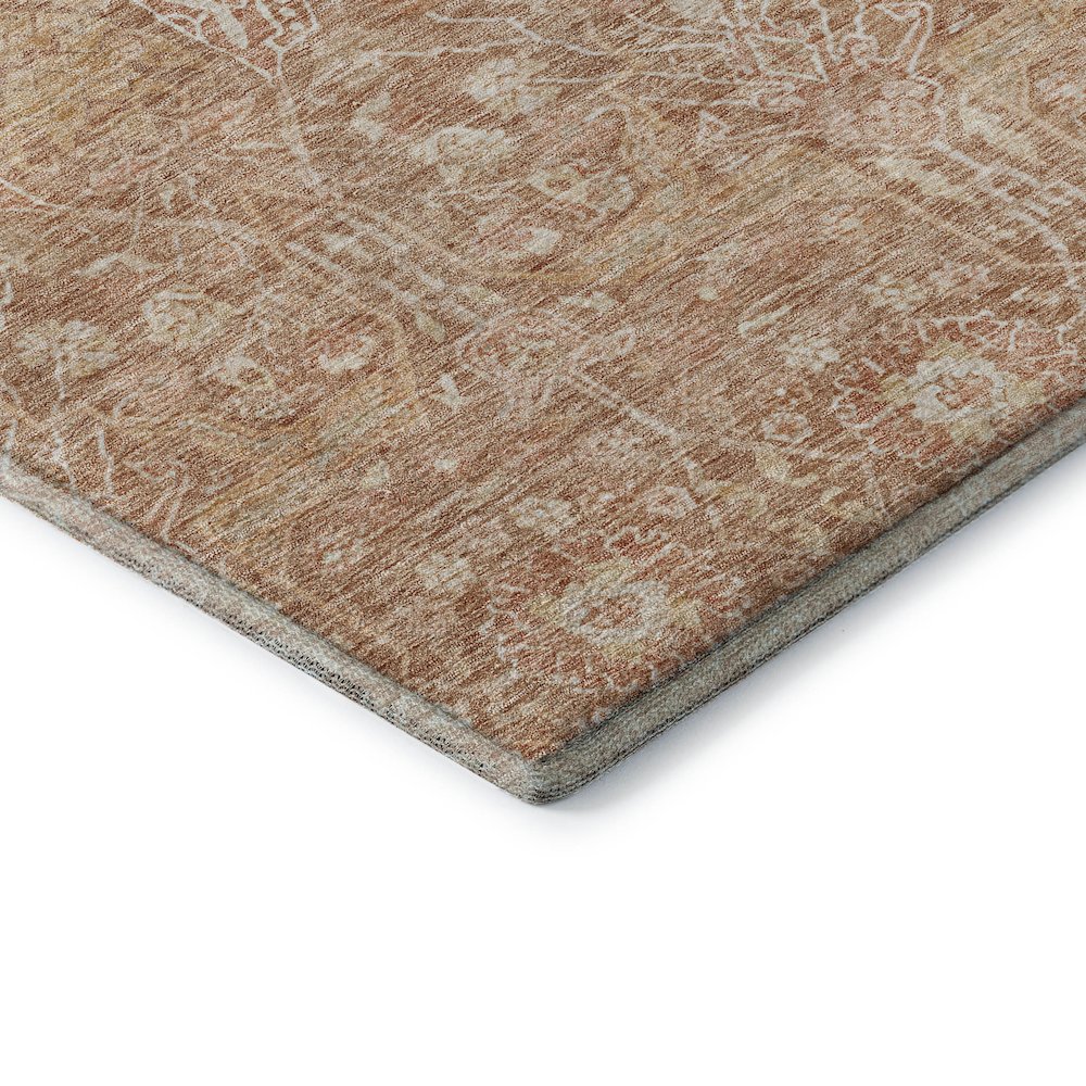 Premium Machine Washable Mayfield AMF1133 Coral 1'8" x 2'6" Rug. Picture 3