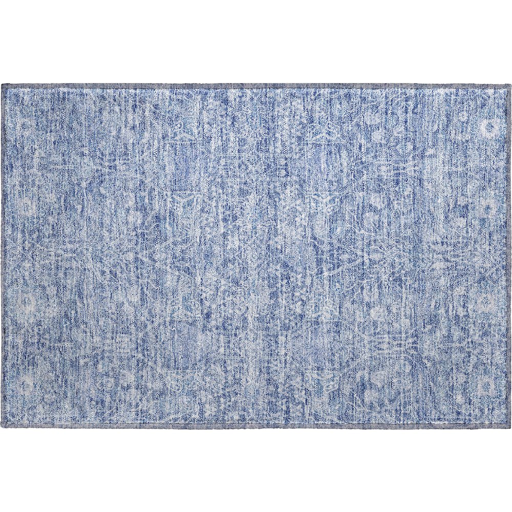 Premium Machine Washable Mayfield AMF1133 Denim 1'8" x 2'6" Rug. Picture 1