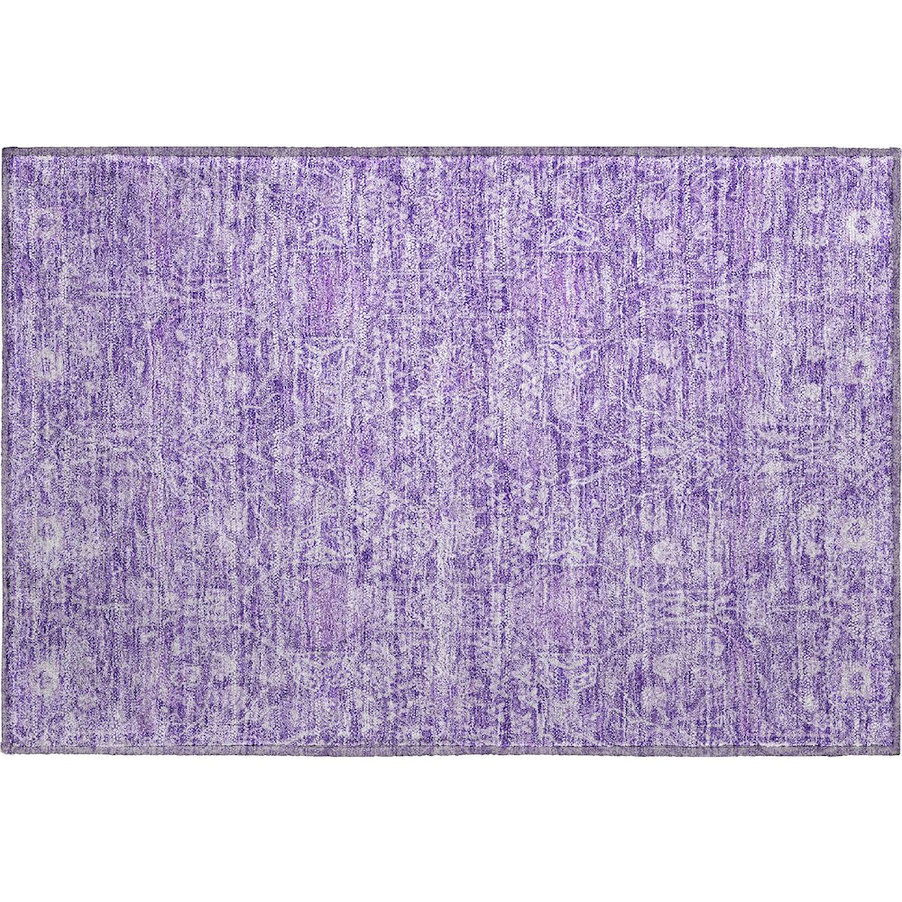 Premium Machine Washable Mayfield AMF1133 Plum 1'8" x 2'6" Rug. Picture 1