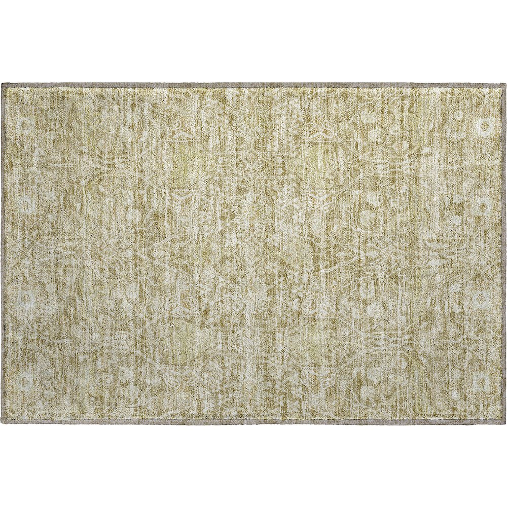 Premium Machine Washable Mayfield AMF1133 Taupe 1'8" x 2'6" Rug. Picture 1