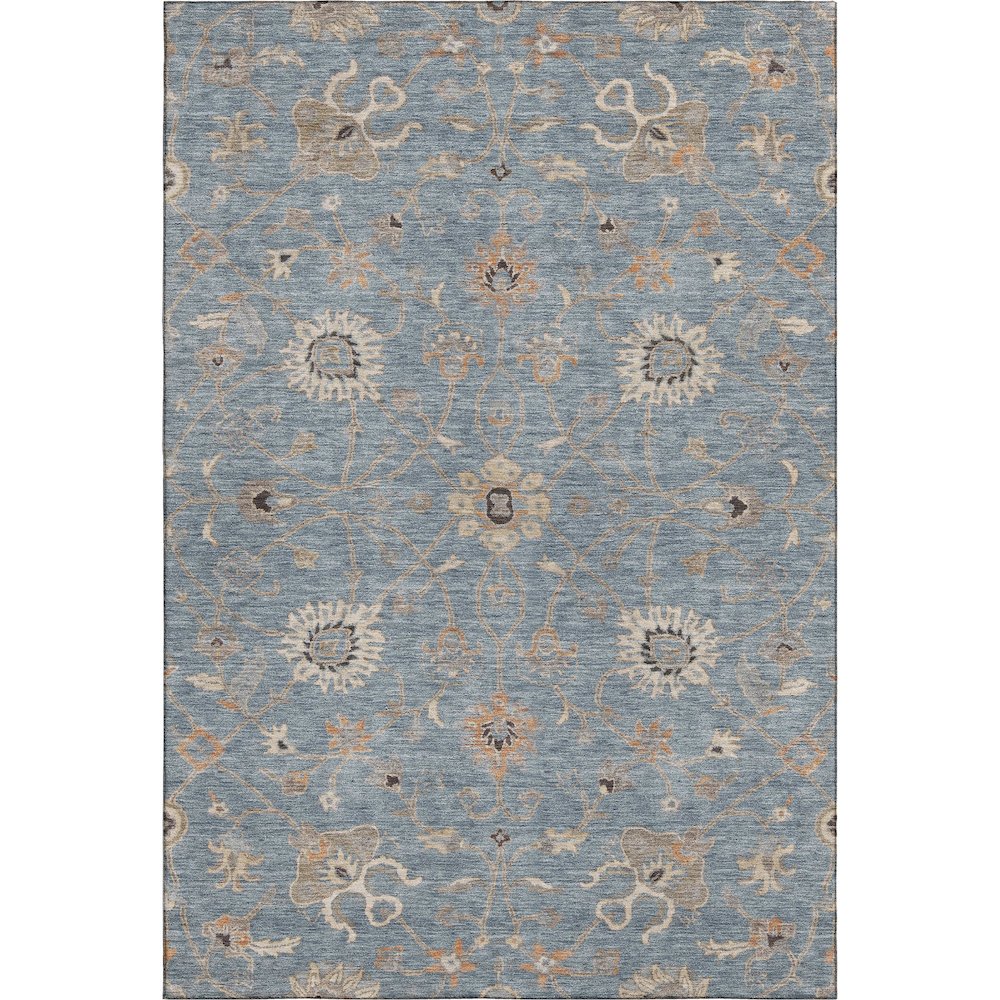 Premium Machine Washable Mayfield AMF1137 Denim 2'6" x 3'10" Rug. Picture 1