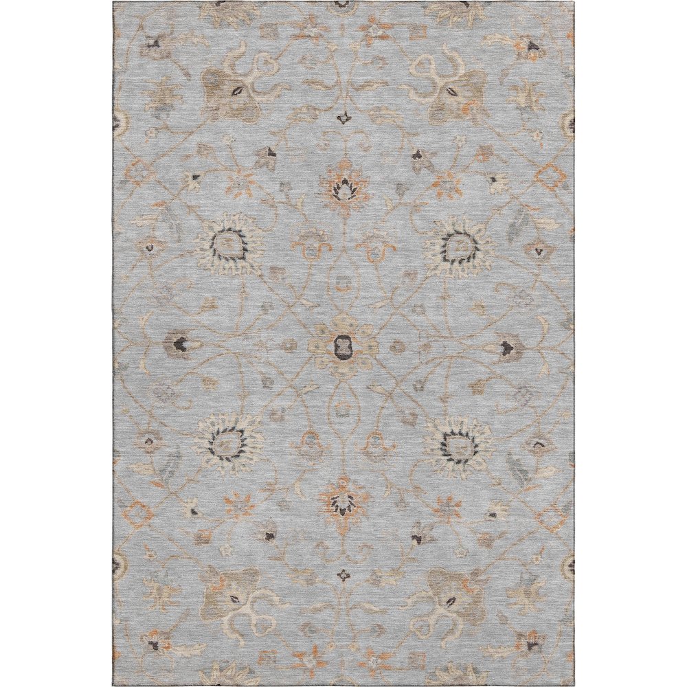 Premium Machine Washable Mayfield AMF1137 Gray 2'6" x 3'10" Rug. Picture 1