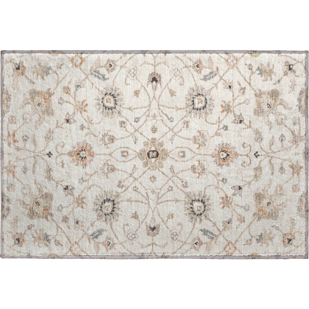 Premium Machine Washable Mayfield AMF1137 Ivory 1'8" x 2'6" Rug. Picture 1