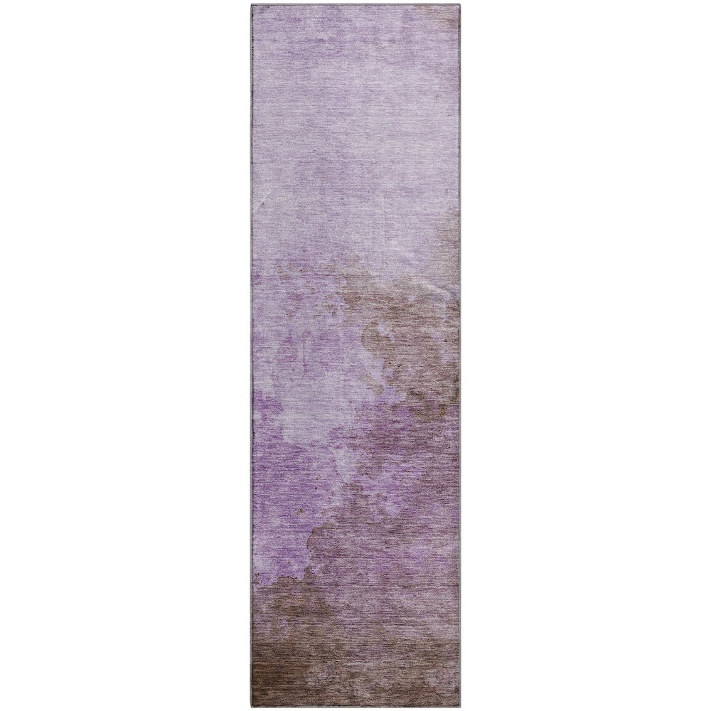 Premium Machine Washable Mayfield AMF1138 Lavender 2'3" x 7'6" Runner Rug. Picture 1