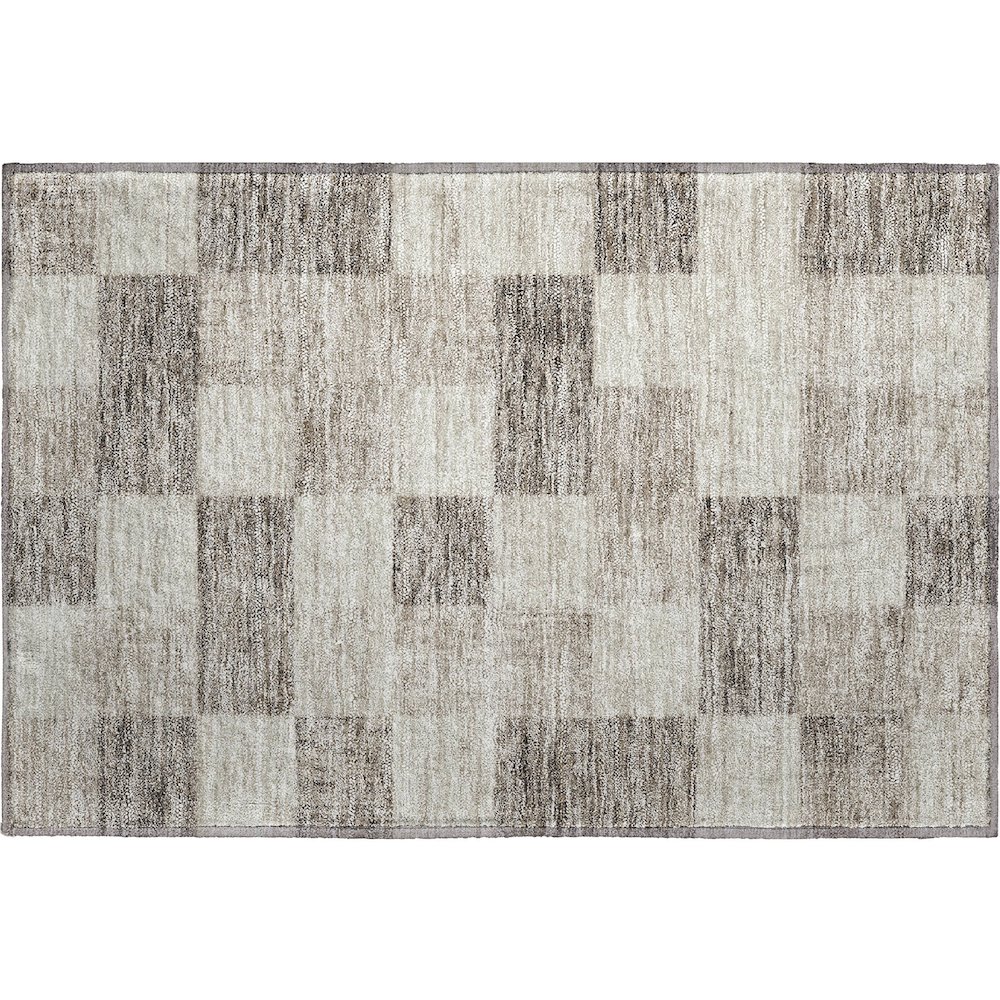 Premium Machine Washable Mayfield AMF1139 Beige 1'8" x 2'6" Rug. Picture 1