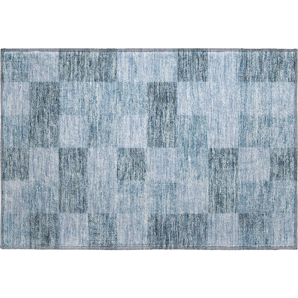 Premium Machine Washable Mayfield AMF1139 Denim 1'8" x 2'6" Rug. Picture 1