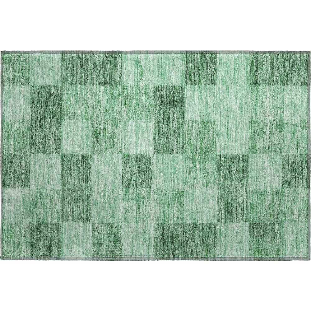 Premium Machine Washable Mayfield AMF1139 Green 1'8" x 2'6" Rug. Picture 1