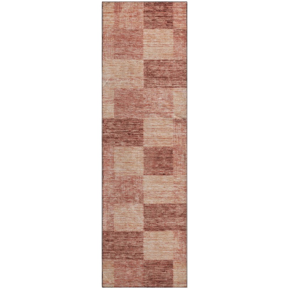 Premium Machine Washable Mayfield AMF1139 Paprika 2'3" x 7'6" Runner Rug. Picture 1