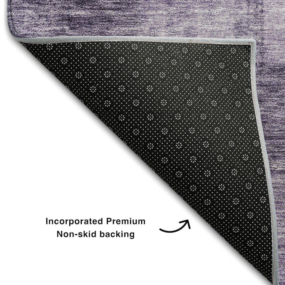 Premium Machine Washable Mayfield AMF1139 Purple 1'8" x 2'6" Rug. Picture 2