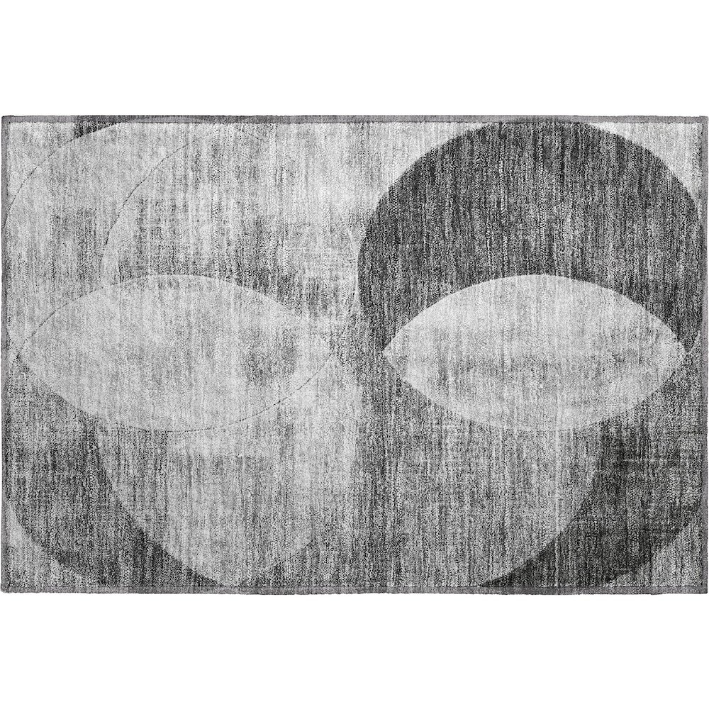 Premium Machine Washable Mayfield AMF1140 Gray 1'8" x 2'6" Rug. Picture 1