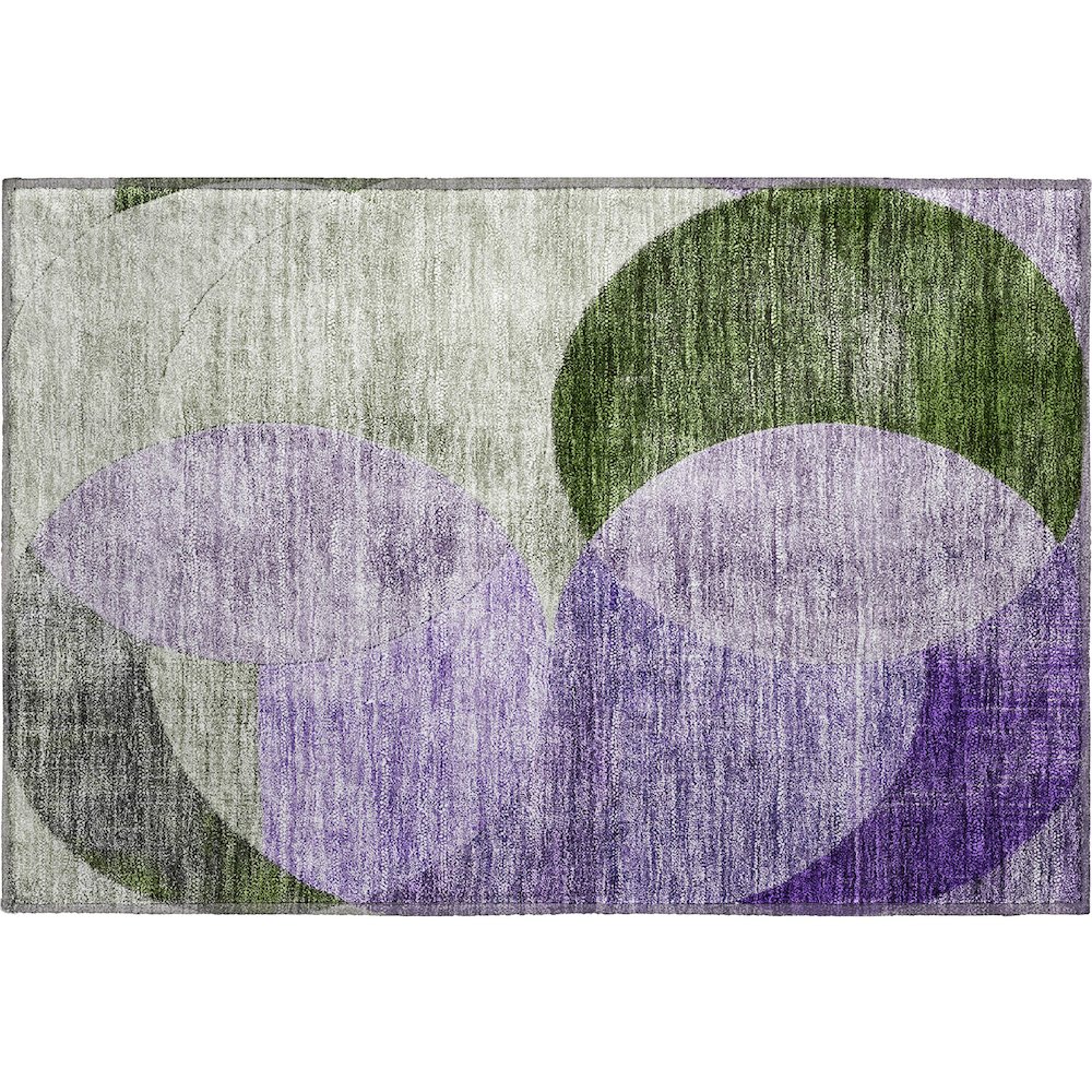 Premium Machine Washable Mayfield AMF1140 Lavender 1'8" x 2'6" Rug. Picture 1
