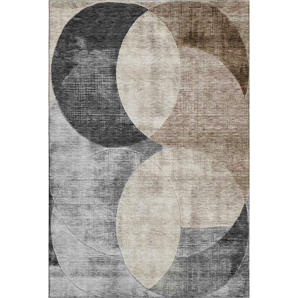 Premium Machine Washable Mayfield AMF1140 Pewter 2'6" x 3'10" Rug. Picture 1
