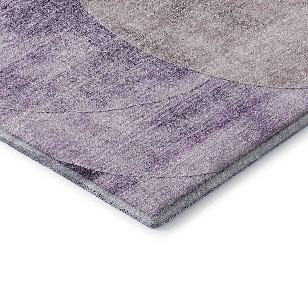 Premium Machine Washable Mayfield AMF1140 Purple 1'8" x 2'6" Rug. Picture 3