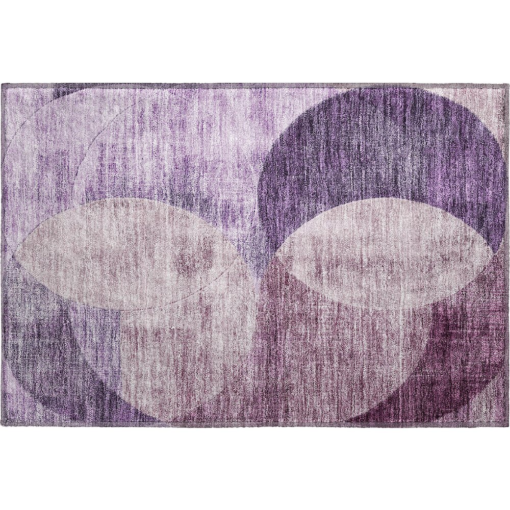 Premium Machine Washable Mayfield AMF1140 Purple 1'8" x 2'6" Rug. Picture 1