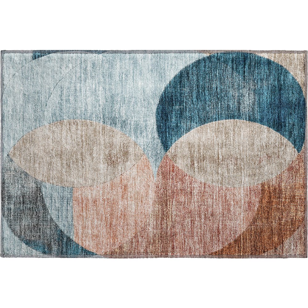 Premium Machine Washable Mayfield AMF1140 Rust 1'8" x 2'6" Rug. Picture 1