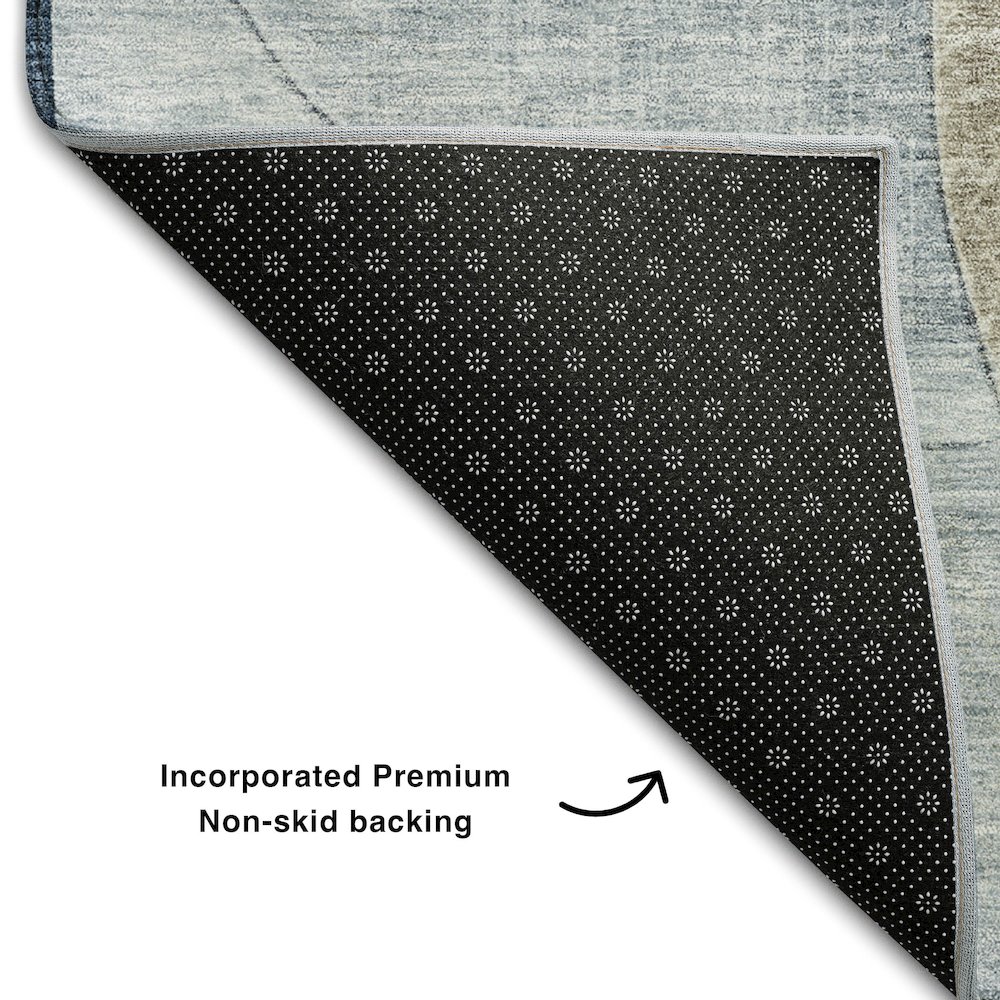 Premium Machine Washable Mayfield AMF1140 Sky 1'8" x 2'6" Rug. Picture 2