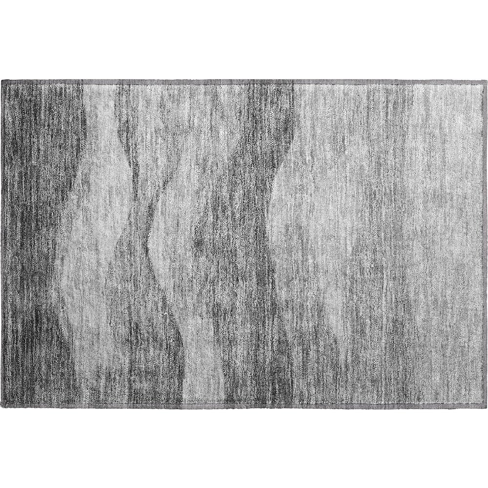 Premium Machine Washable Mayfield AMF1141 Gray 1'8" x 2'6" Rug. Picture 1