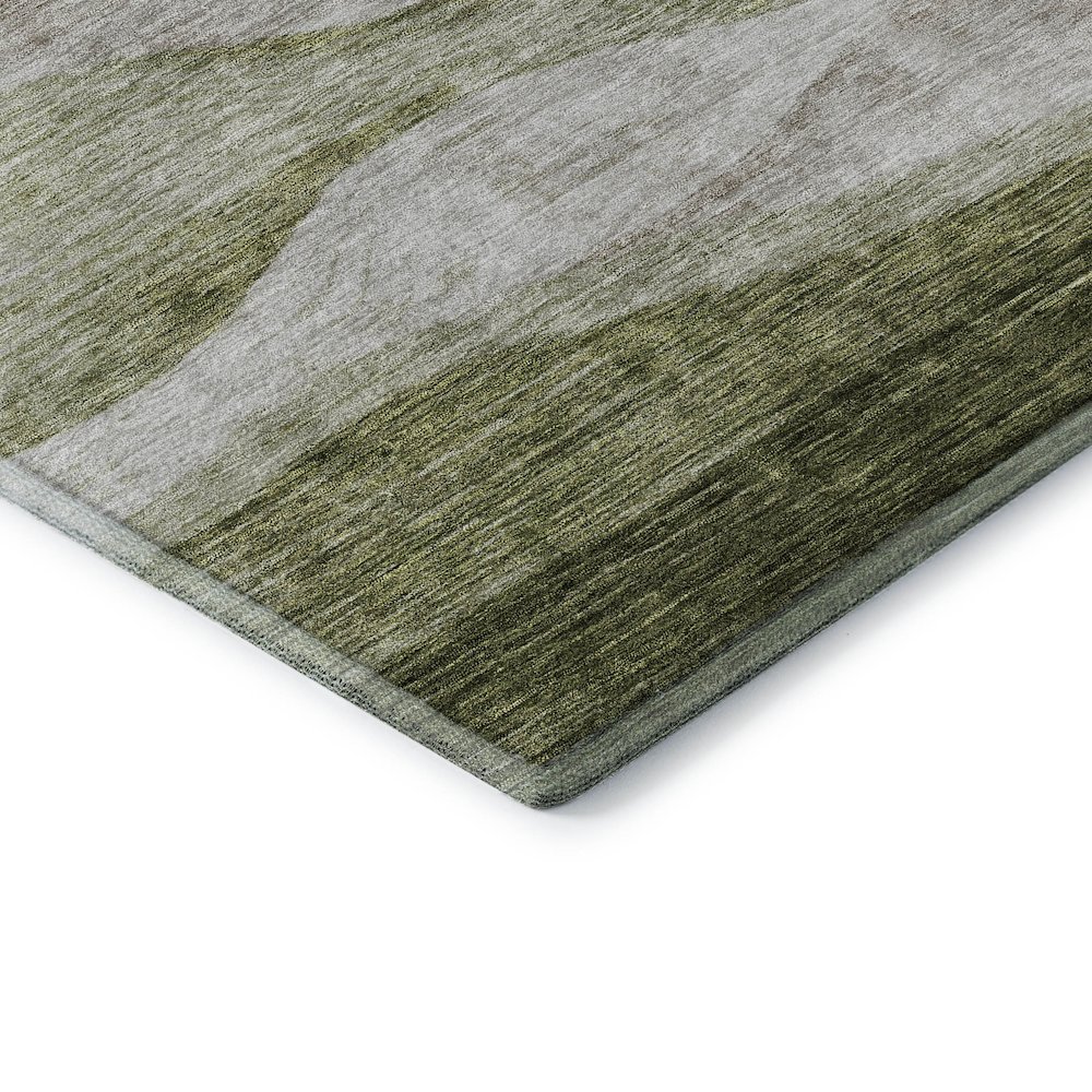 Premium Machine Washable Mayfield AMF1141 Green 1'8" x 2'6" Rug. Picture 3