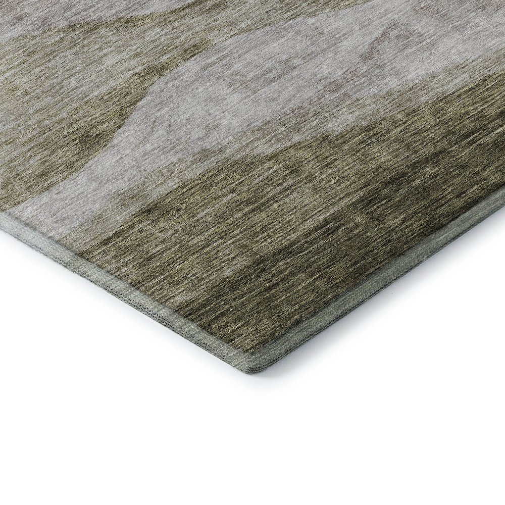 Premium Machine Washable Mayfield AMF1141 Taupe 1'8" x 2'6" Rug. Picture 3